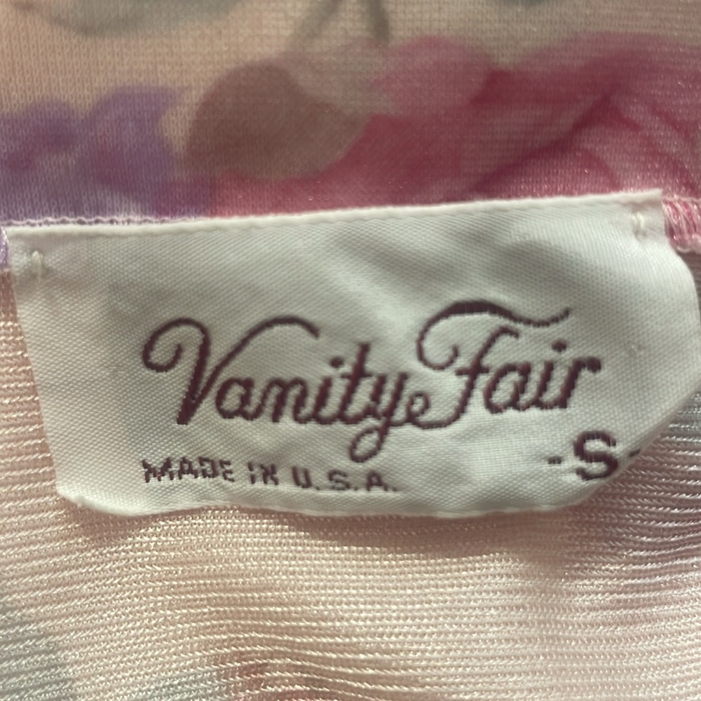 Vintage VANITY FAIR floral print nightgown . Size SMALL - Picture 11 of 14